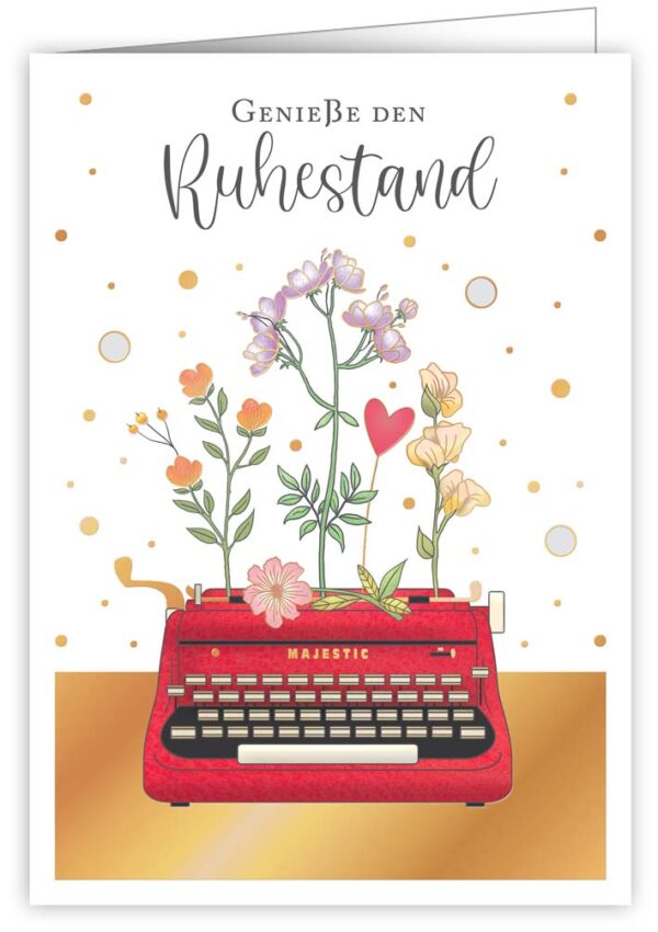 Karte GENIEßE DEN RUHESTAND