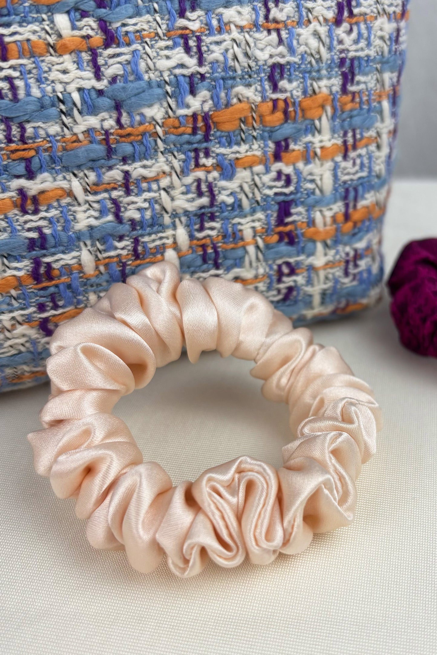 Mini Scrunchie aus Seide