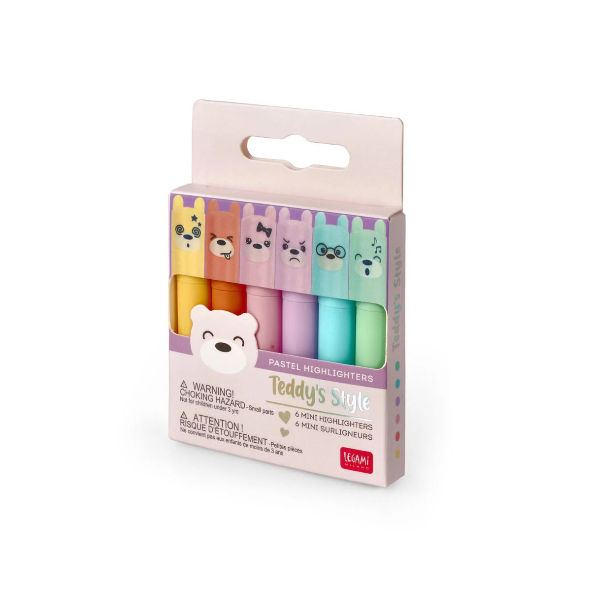 Set mit 6 Mini-Textmarkern
