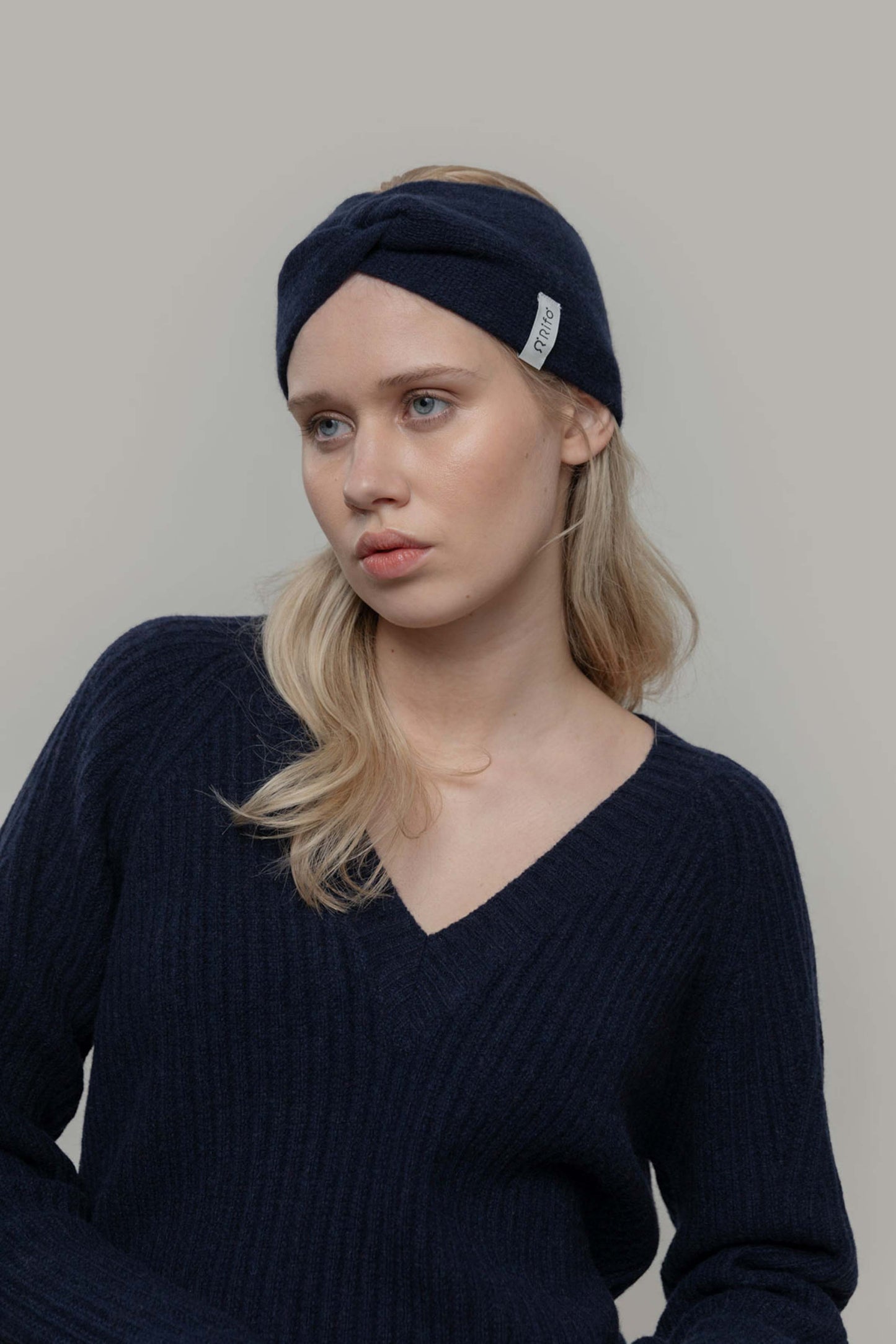 Stirnband NADIA aus Kaschmir - BLUE MORA