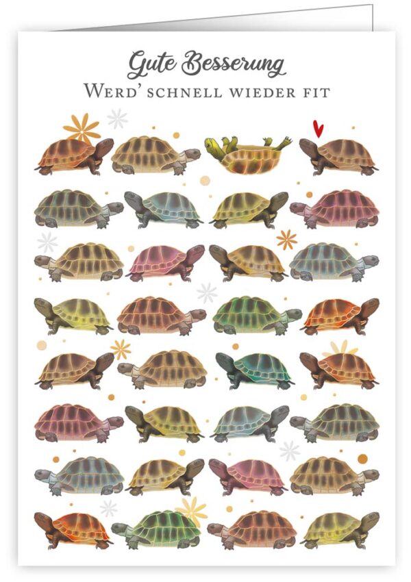 Karte GUTE BESSERUNG. WERD' SCHNELL WIEDER FIT