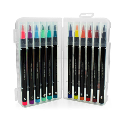 Set mit 12 Pinselstiften