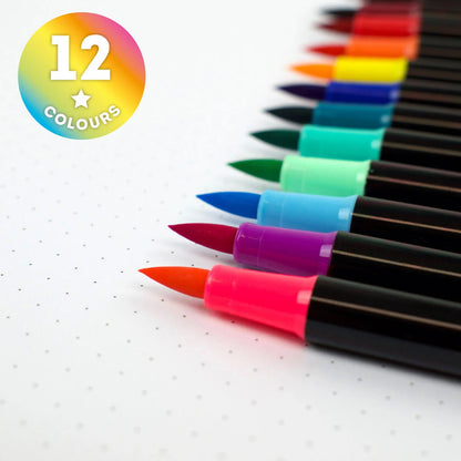 Set mit 12 Pinselstiften