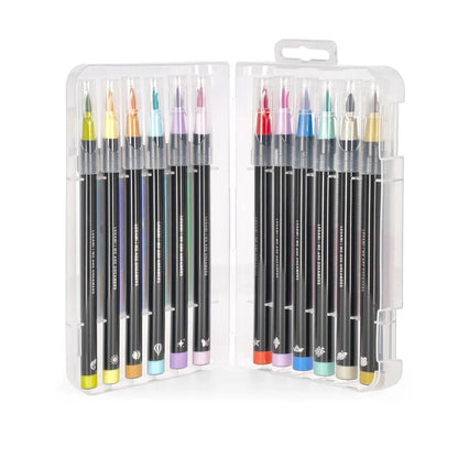Set mit 12 Pinselstiften