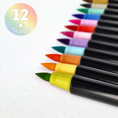 Set mit 12 Pinselstiften