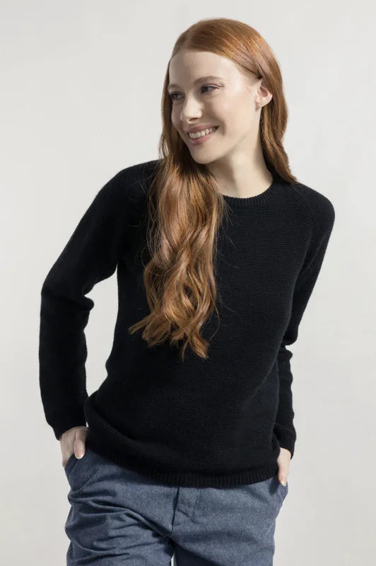 Strickpullover GIULIETTA aus Kaschmir von RIFO in schwarz