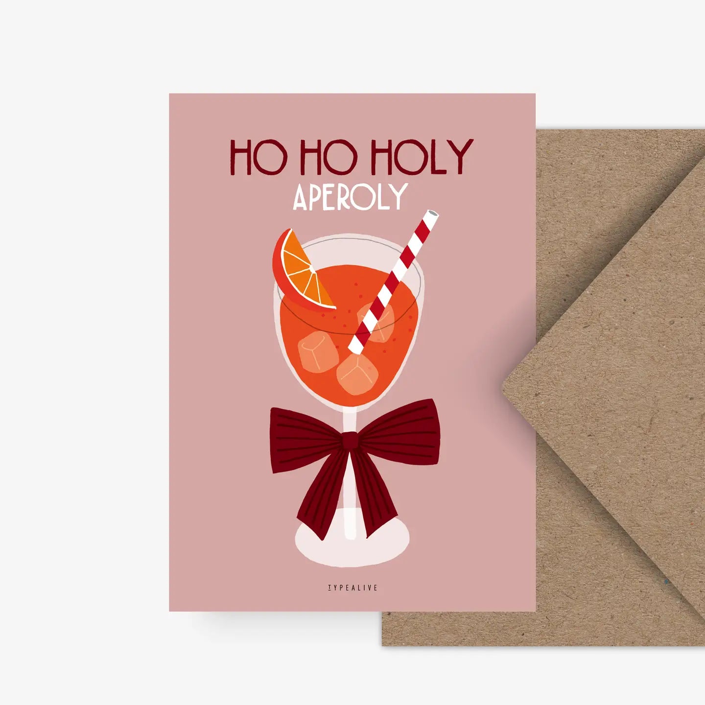 Postkarte HO HO HOLY APEROLY