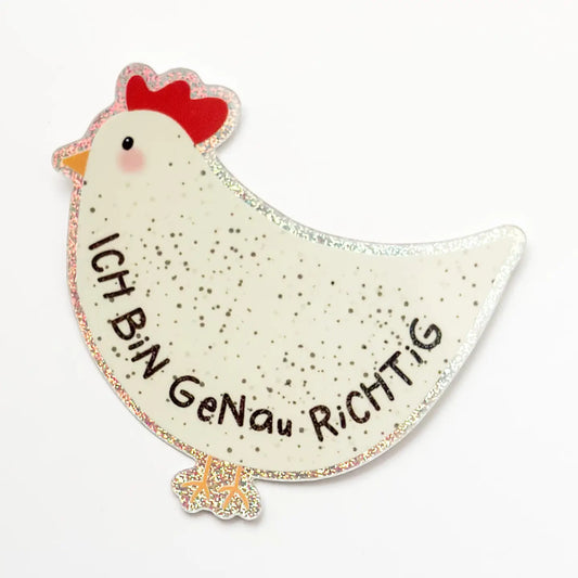 Sticker ICH BIN GENAU RICHTIG
