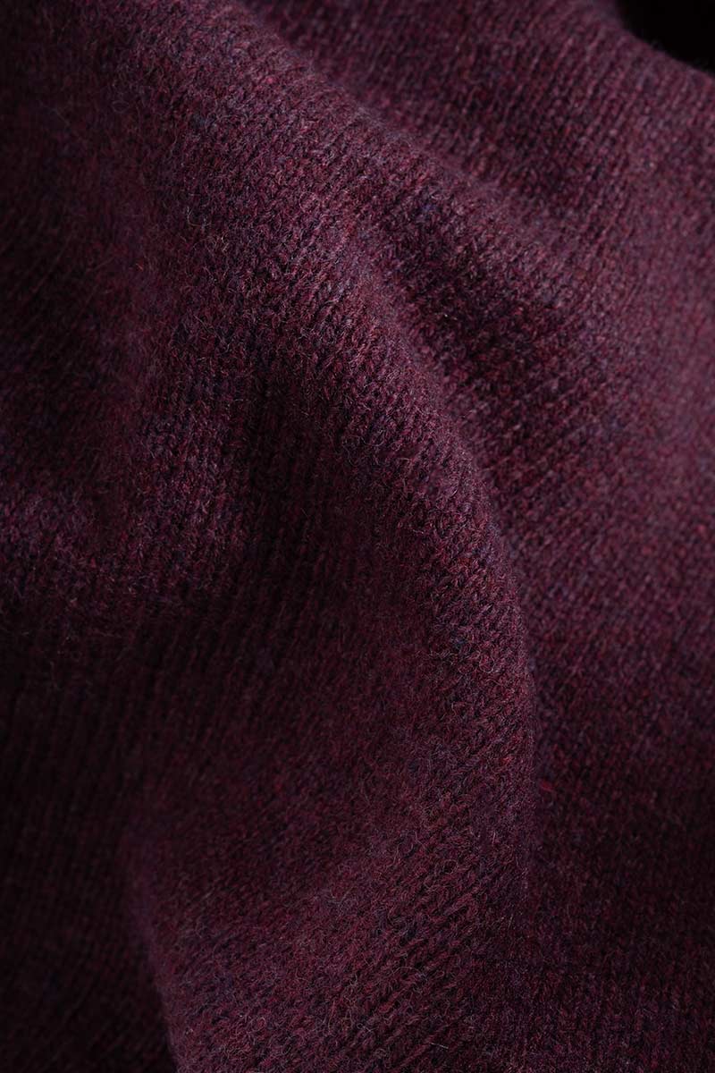 Pullover LAURA aus Wolle von RIFO in pflaume