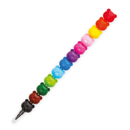12 ineinandersteckbare Buntstifte - Teddy Bear