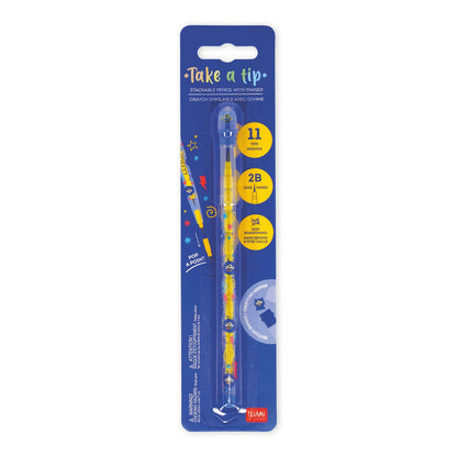 Stapelbare Bleistifte mit Radiergummi - Take a Tip