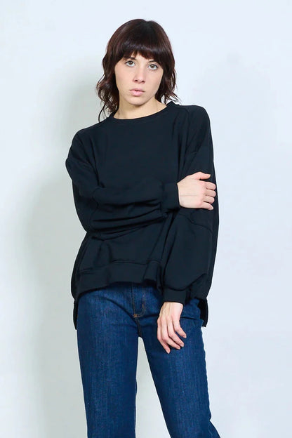 Sweatshirt MATHILDA in schwarz
