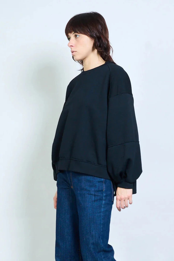 Sweatshirt MATHILDA in schwarz