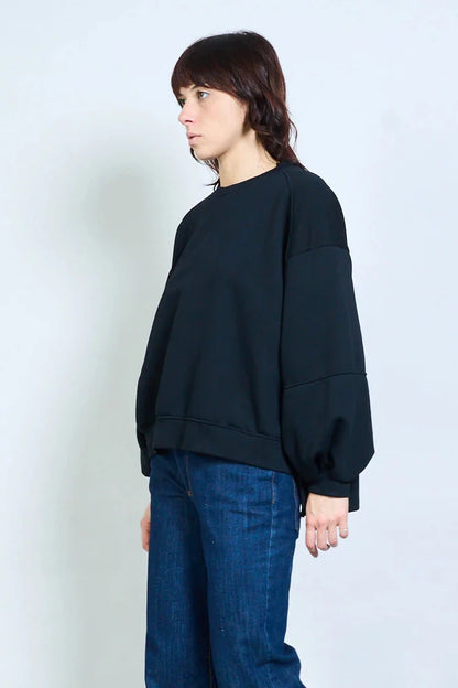 Sweatshirt MATHILDA in schwarz