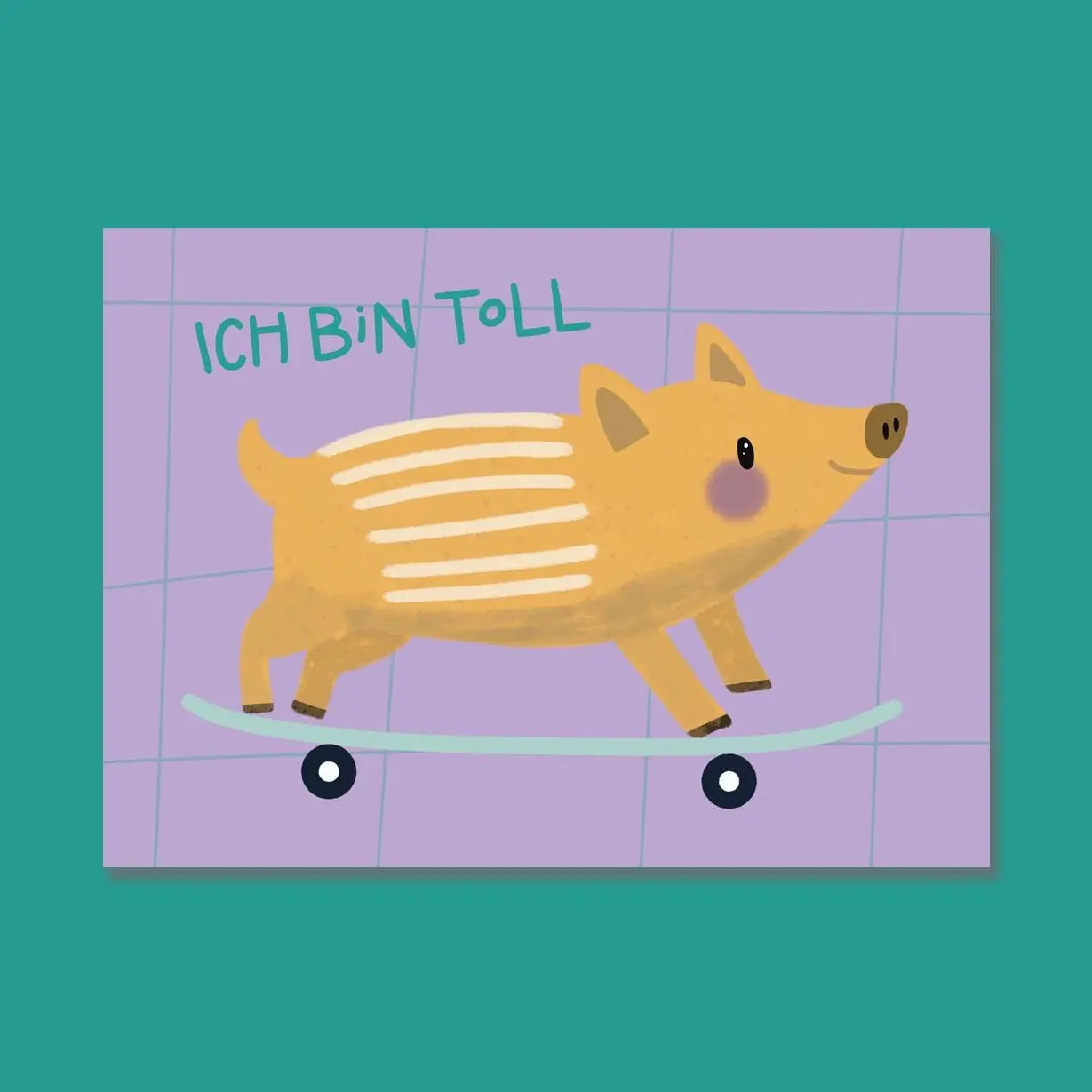 Postkarte ICH BIN TOLL