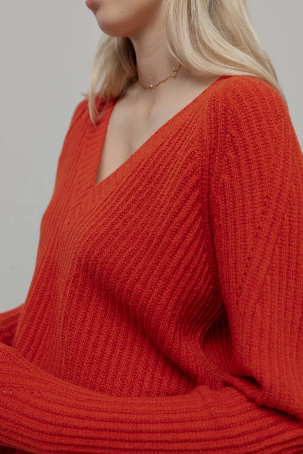 Pullover MANON aus Wolle von RIFO in orange